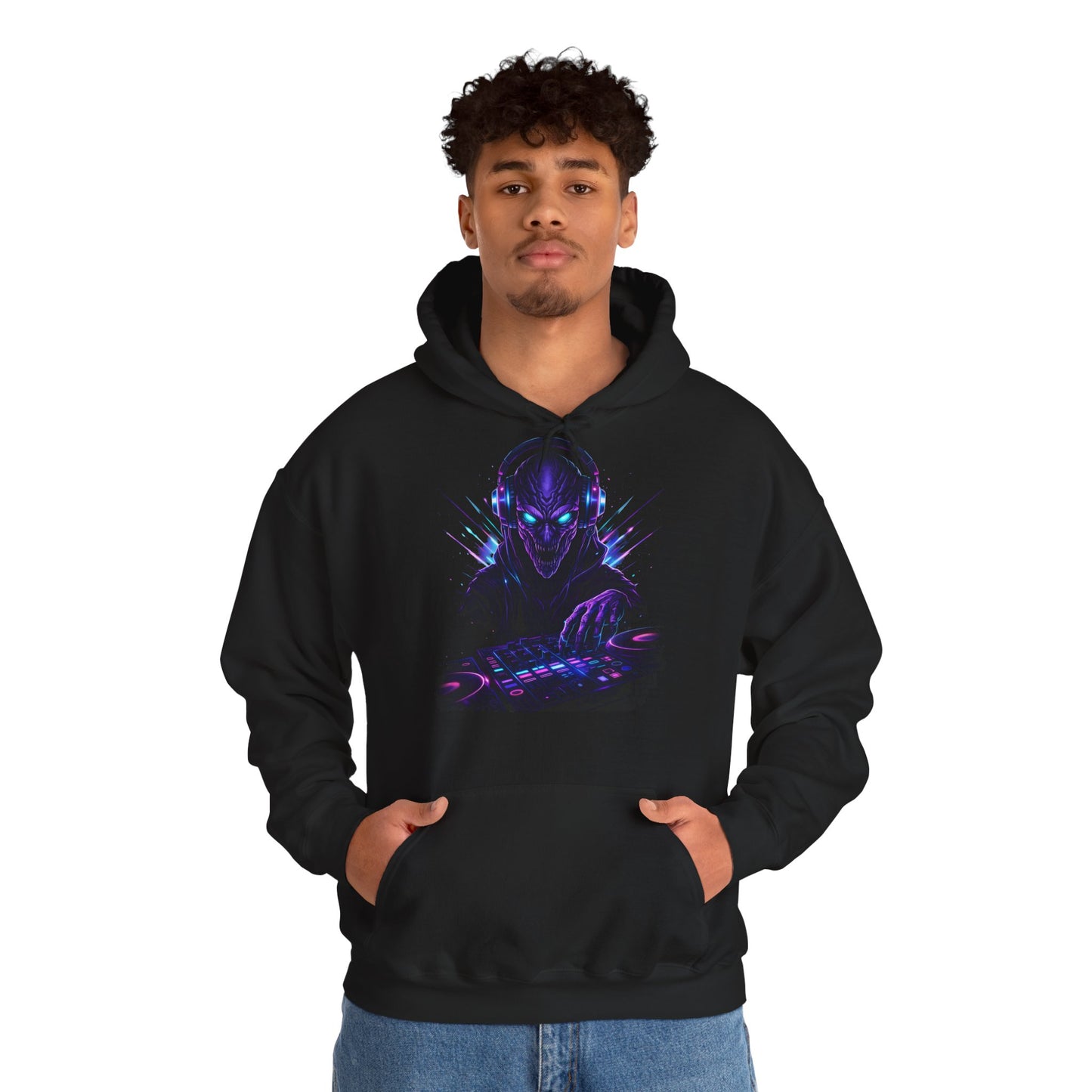 Hardstyle Hoodie Herren & Damen – DJ ALIEN Festival Pullover | Rave Streetwear