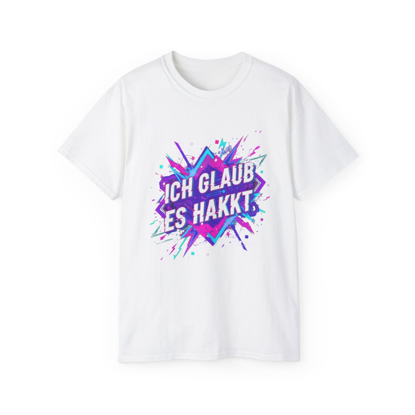 Hardstyle T-Shirt Herren & Damen – ICH GLAUB ES HAKKT Festival Shirt | Rave Streetwear