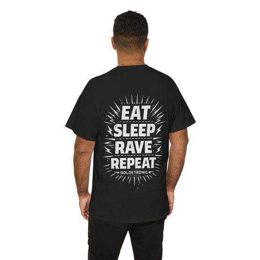 Unisex T‑Shirt — Rave Streetwear Eat Sleep Rave Repeat Hardstyle Festival