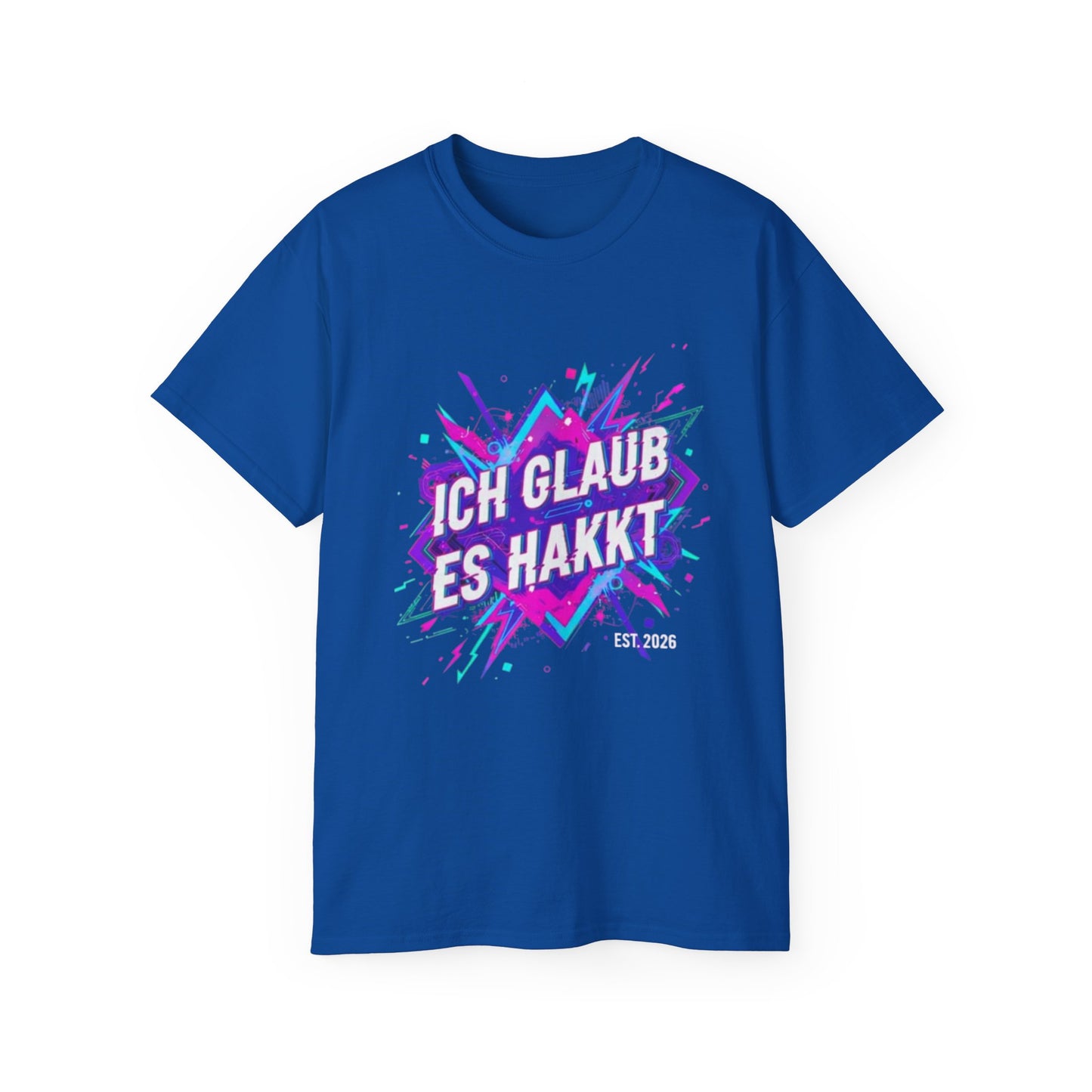 Hardstyle T-Shirt Herren & Damen – ICH GLAUB ES HAKKT Festival Shirt | Rave Streetwear