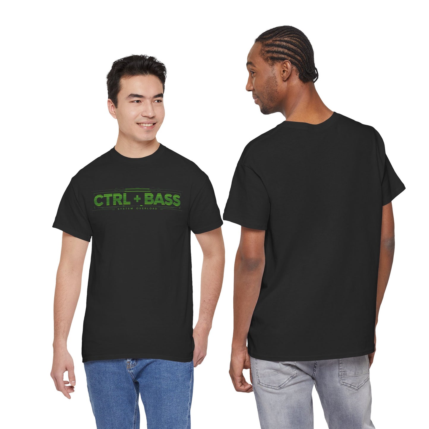 Unisex T‑Shirt — Rave Streetwear Control + Bass Overload Hardstyle Rave Festival