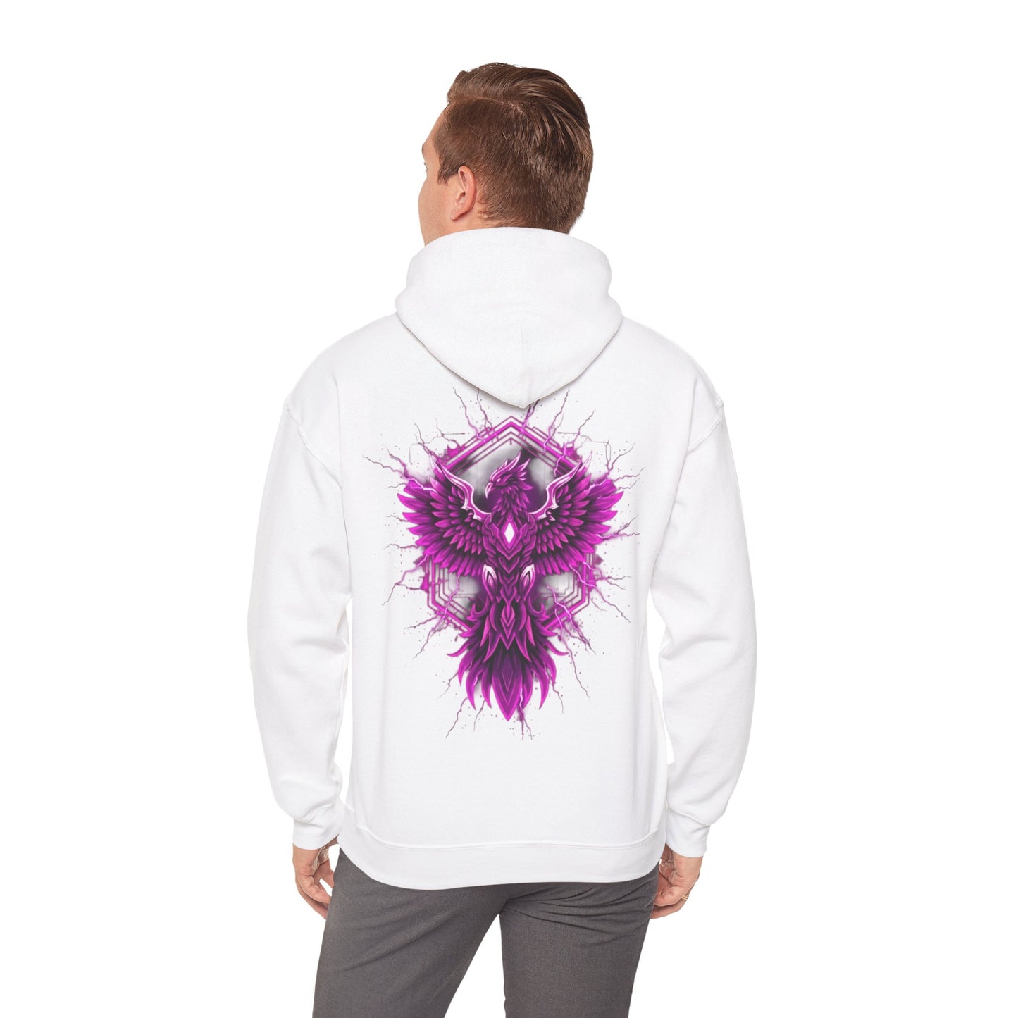Hardstyle Hoodie Herren & Damen – NEON PHOENIX Festival Pullover | Rave Streetwear