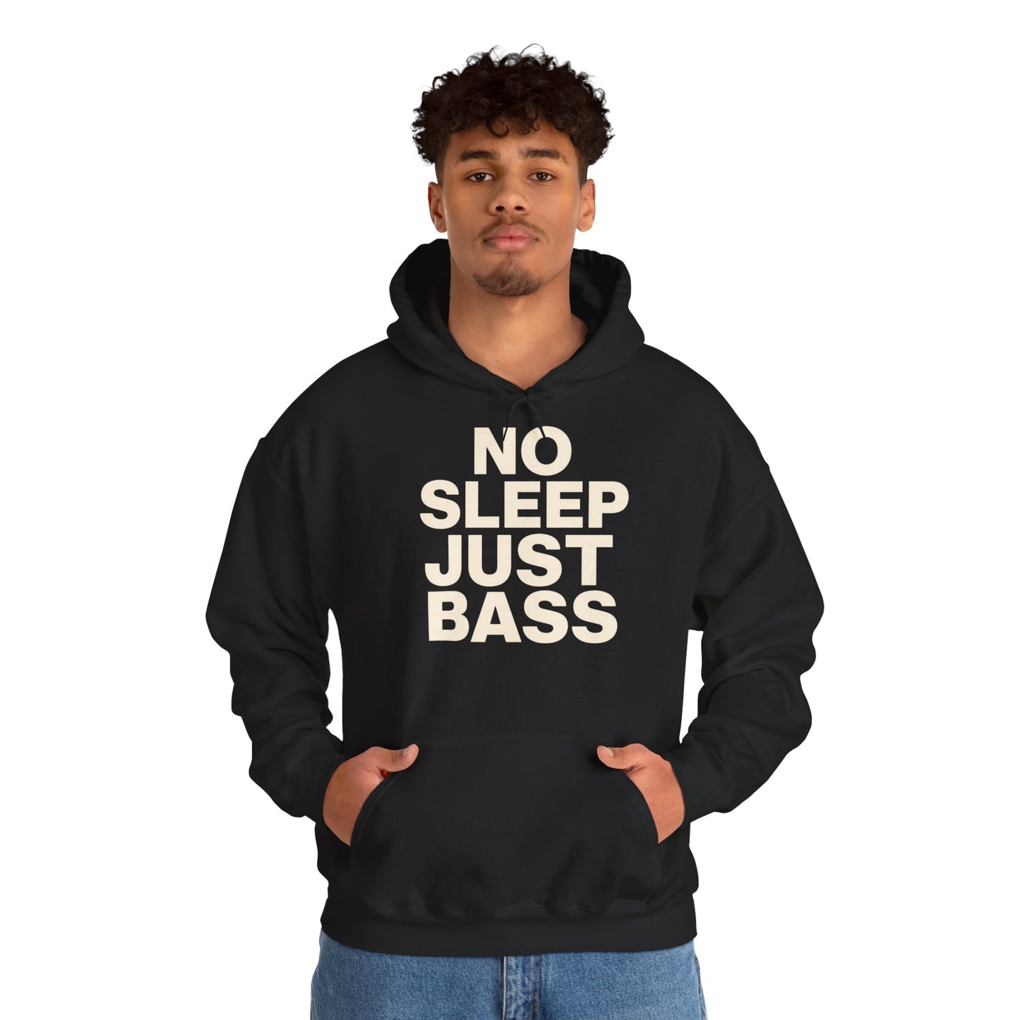 Hardstyle Hoodie Herren & Damen – NO SLEEP JUST BASS Festival Pullover | Rave Streetwear