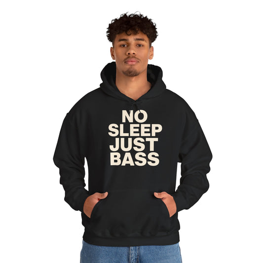 Hardstyle Hoodie Herren & Damen – NO SLEEP JUST BASS Festival Pullover | Rave Streetwear