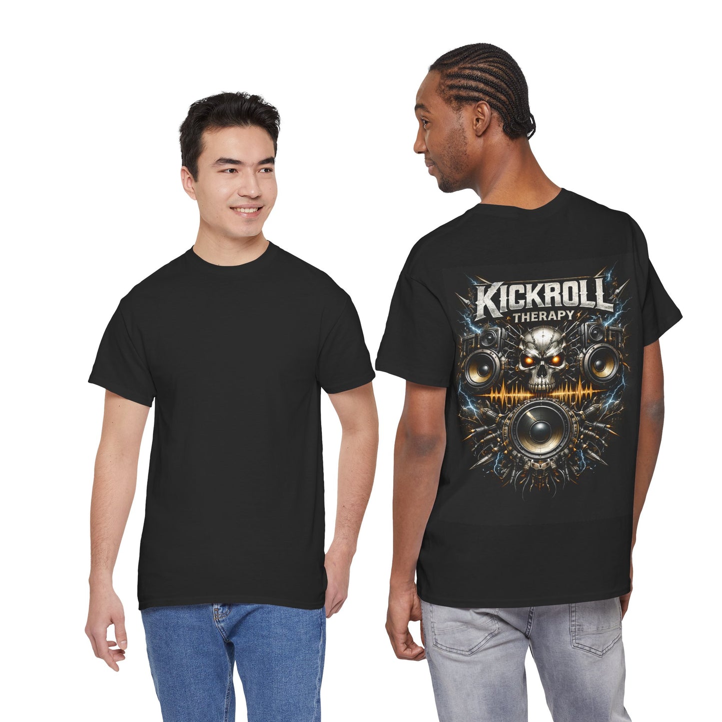 Unisex T‑Shirt — Rave Streetwear Kickroll Therapy Hardstyle Festival