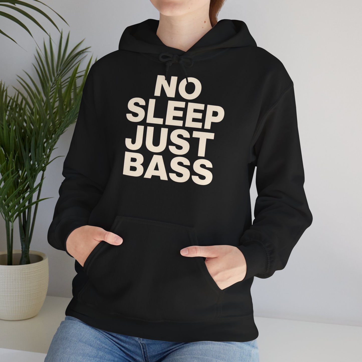 Hardstyle Hoodie Herren & Damen – NO SLEEP JUST BASS Festival Pullover | Rave Streetwear