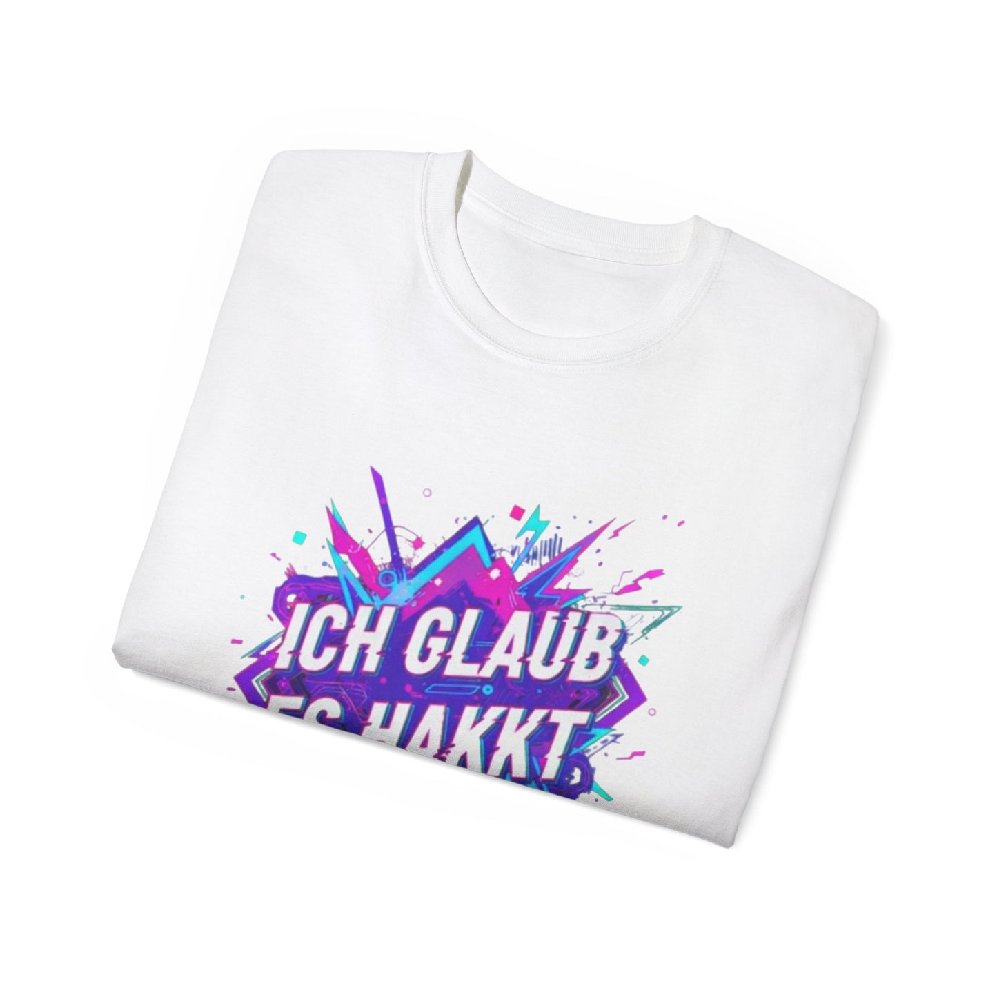Hardstyle T-Shirt Herren & Damen – ICH GLAUB ES HAKKT Festival Shirt | Rave Streetwear