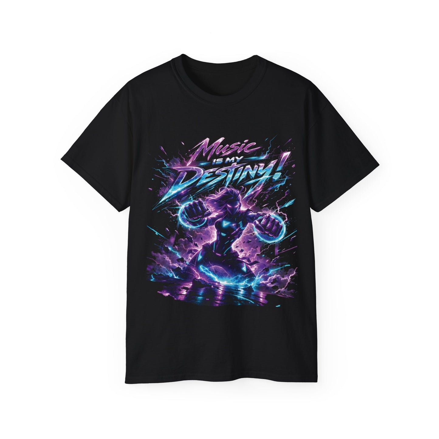 Hardstyle T-Shirt Herren & Damen – MUSIC IS MY DESTINY Festival Shirt | Rave Streetwear
