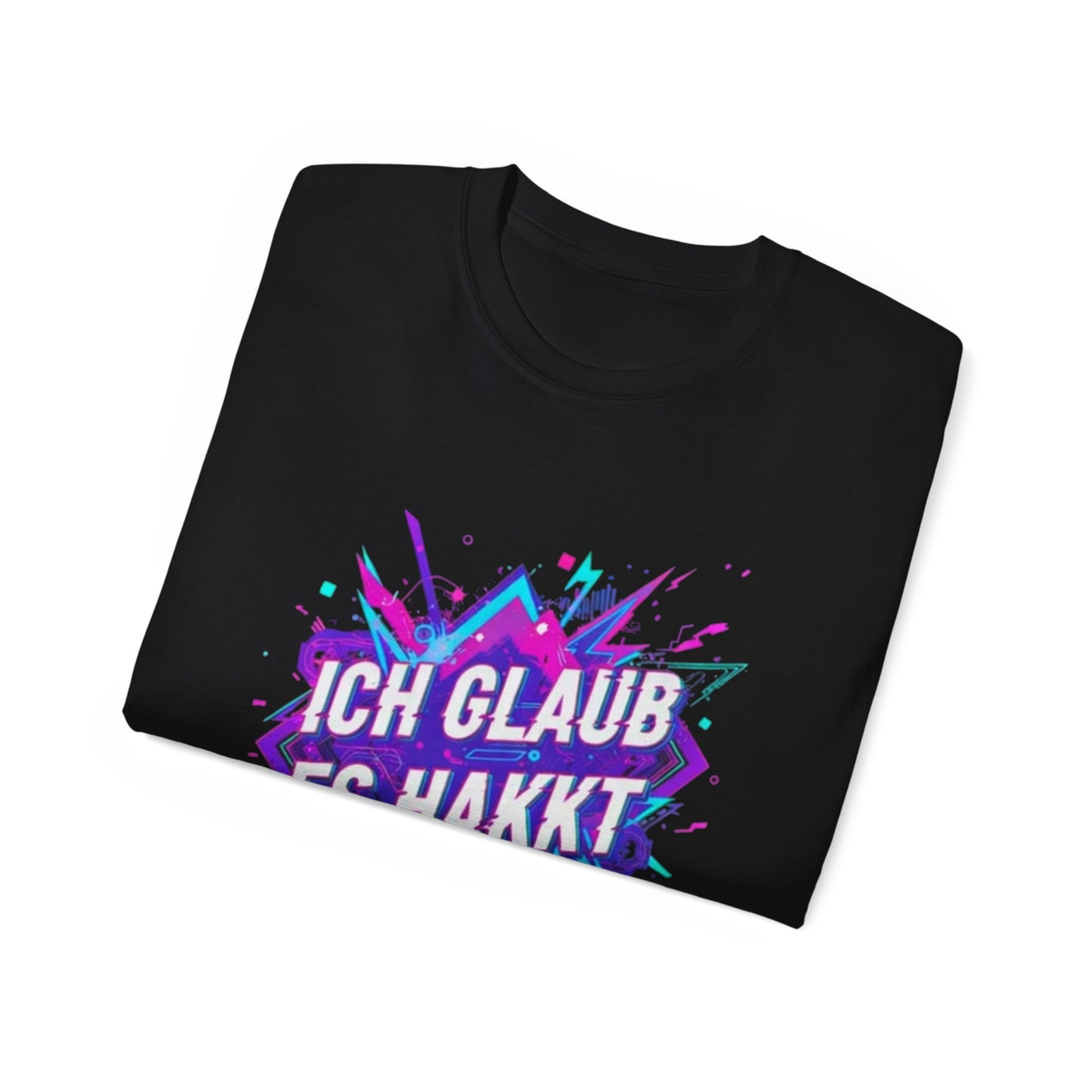 Hardstyle T-Shirt Herren & Damen – ICH GLAUB ES HAKKT Festival Shirt | Rave Streetwear