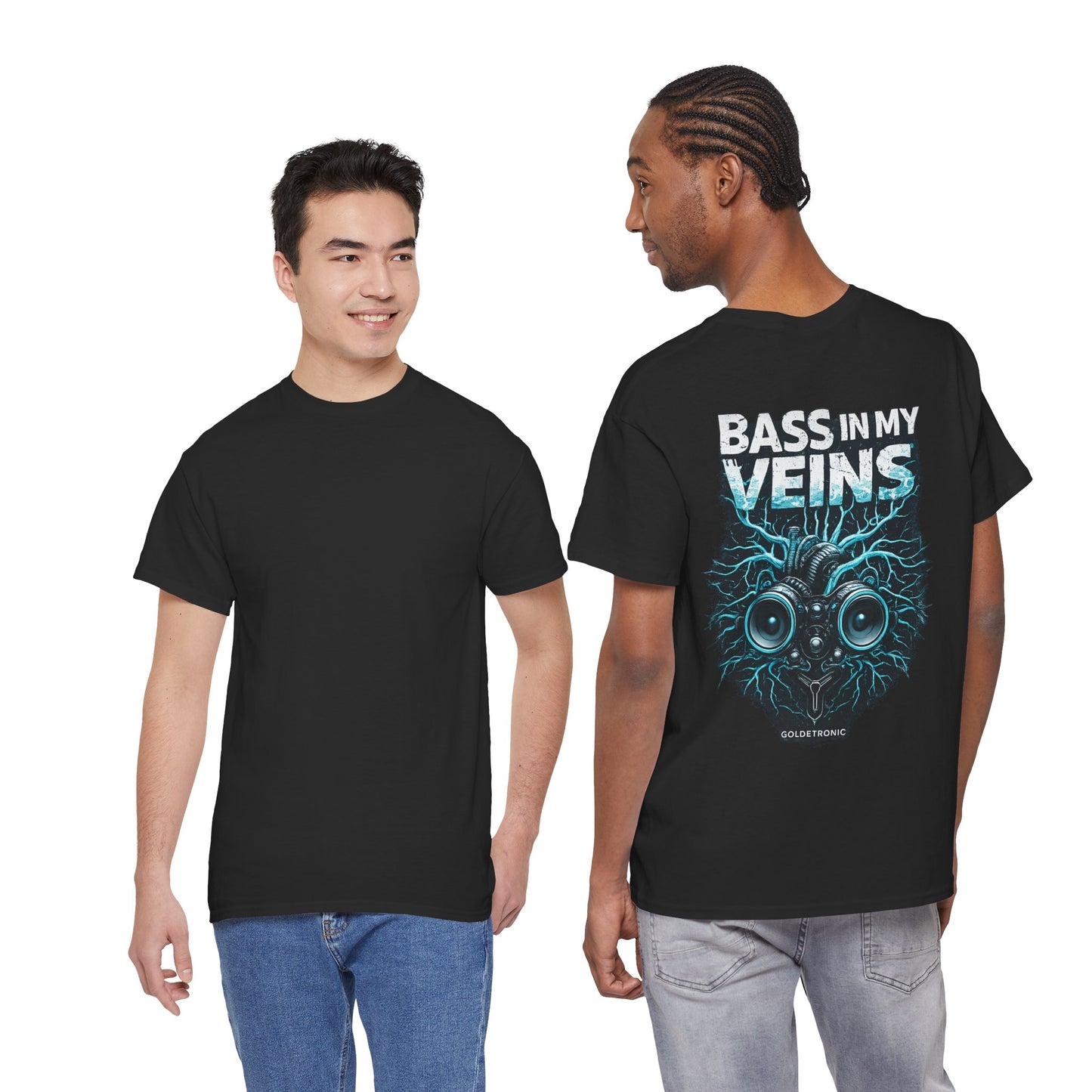 Unisex T‑Shirt — Rave Streetwear Bass in my Veins Hardstyle Festival
