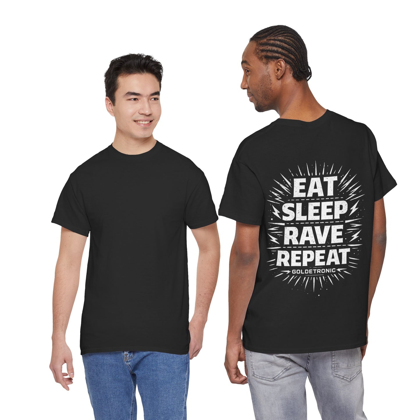 Unisex T‑Shirt — Rave Streetwear Eat Sleep Rave Repeat Hardstyle Festival