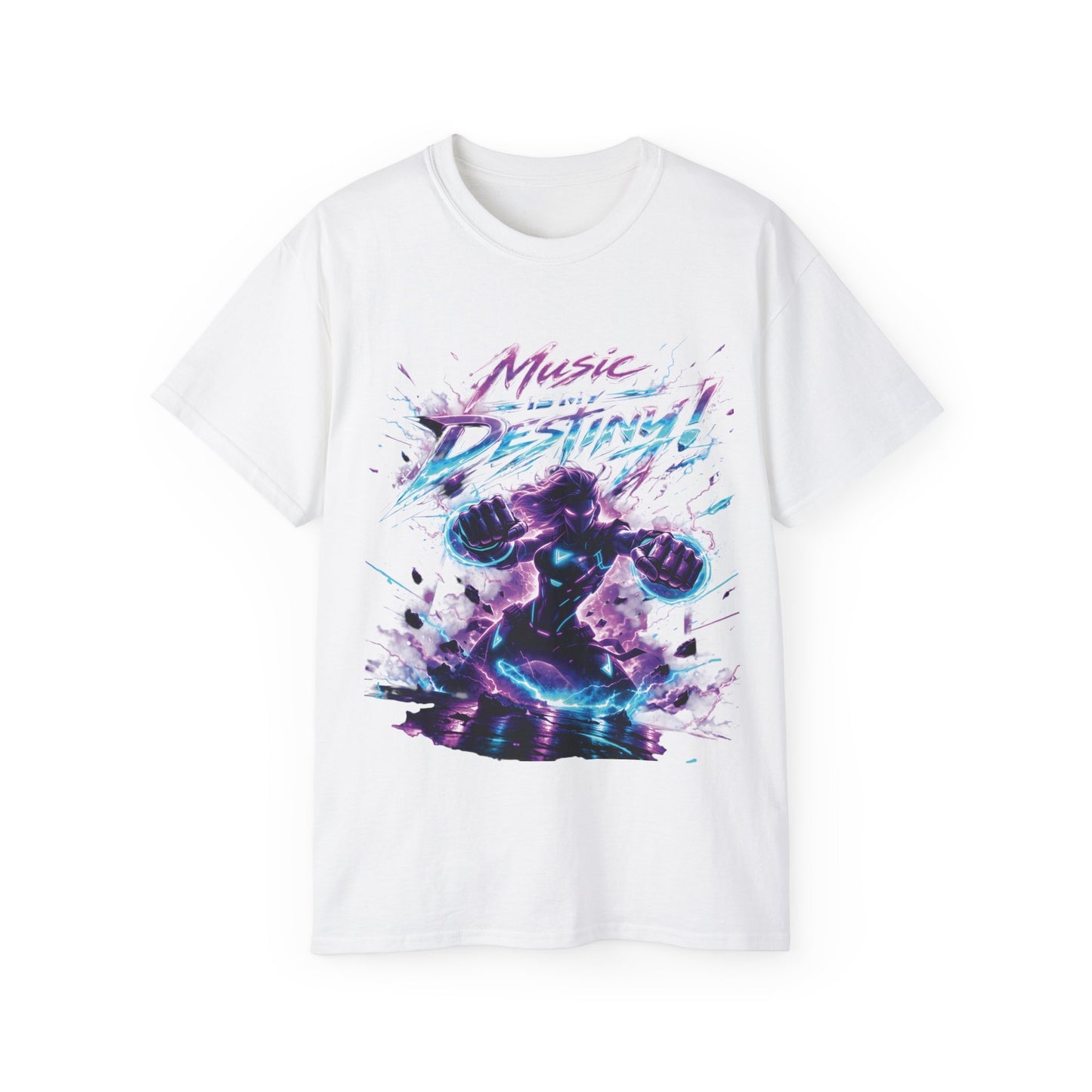 Hardstyle T-Shirt Herren & Damen – MUSIC IS MY DESTINY Festival Shirt | Rave Streetwear