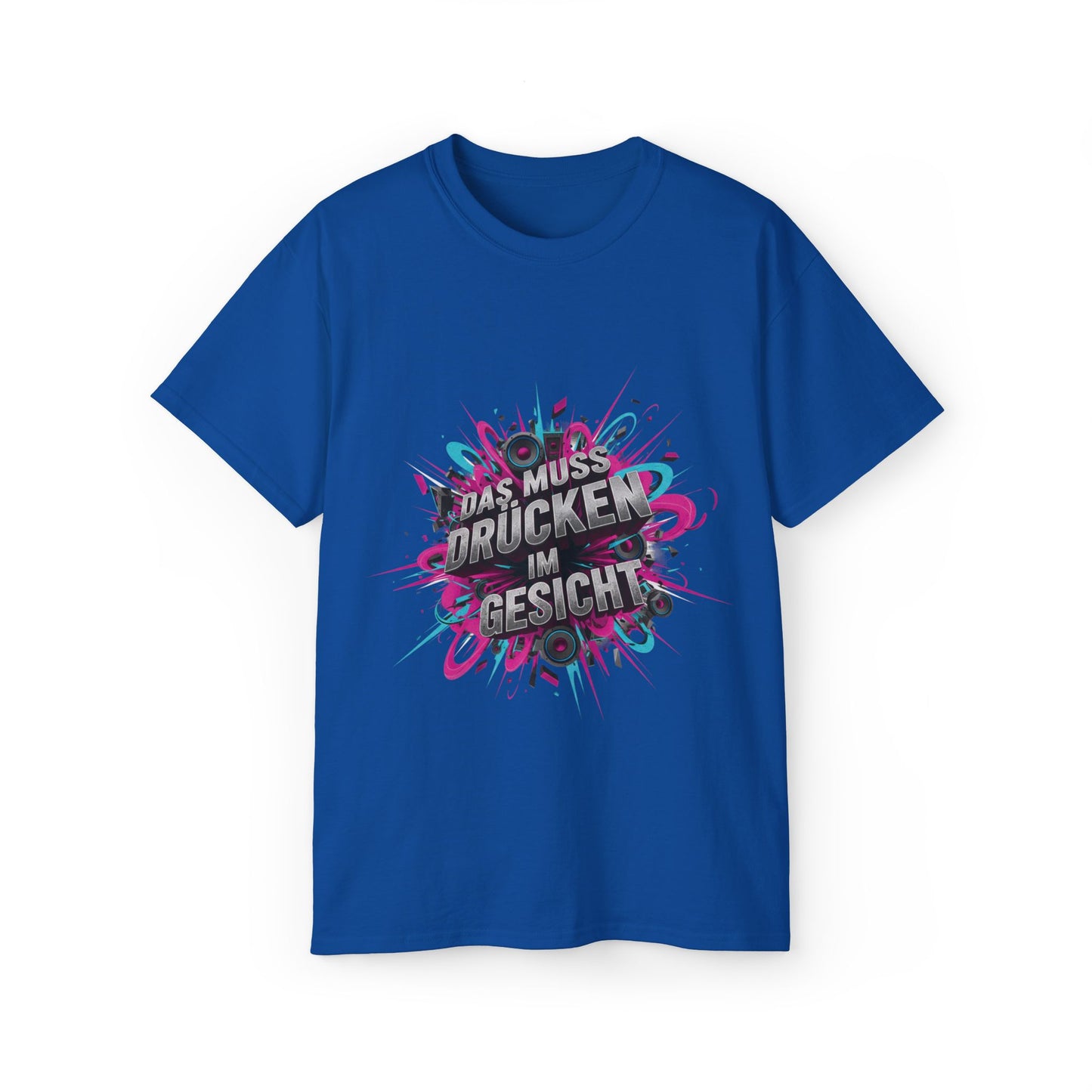 Hardstyle T-Shirt Herren & Damen – DAS MUSS DRUECKEN IM GESICHT Festival Shirt | Rave Streetwear