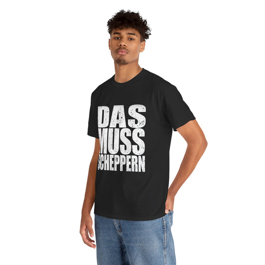 Unisex T‑Shirt — Rave Streetwear Das Muss Scheppern Hardstyle Rave Festival