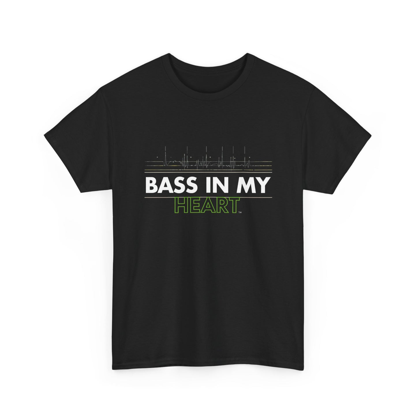 Unisex T‑Shirt — Rave Streetwear Bass in my Heart Hardstyle Rave Festival