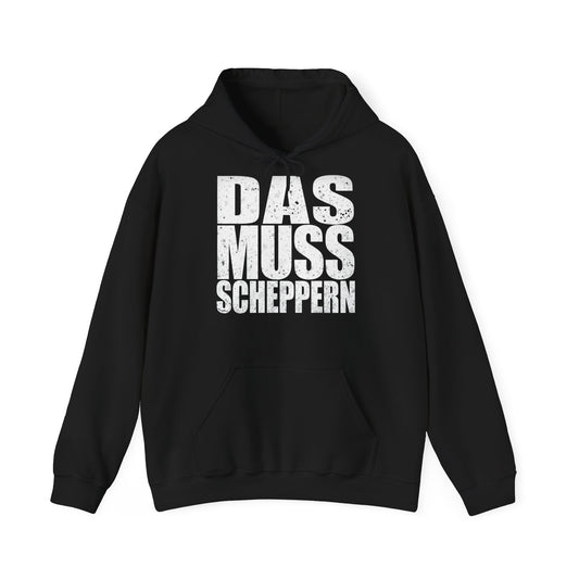 Hardstyle Hoodie Herren & Damen – DAS MUSS SCHEPPERN Festival Pullover | Rave Streetwear